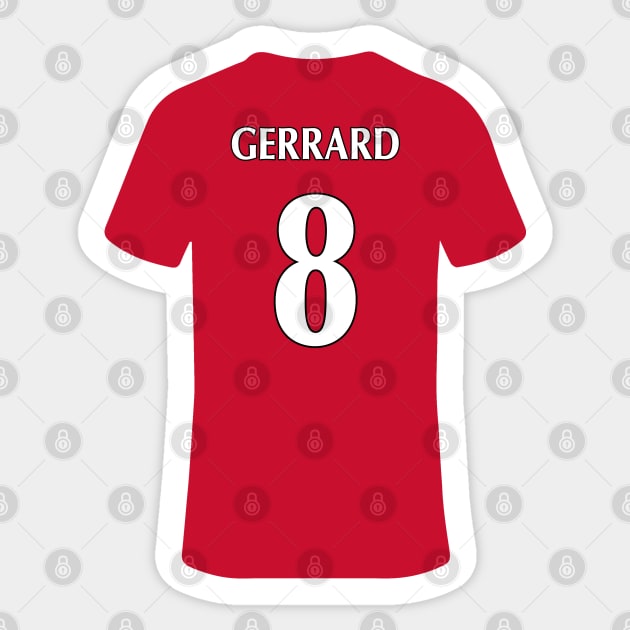 Gerrard Jersey Sticker by slawisa